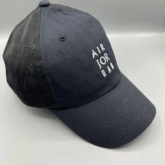 Air Jordan Hat Men Black Embroidered Jumpman‎ Strap Back Cap